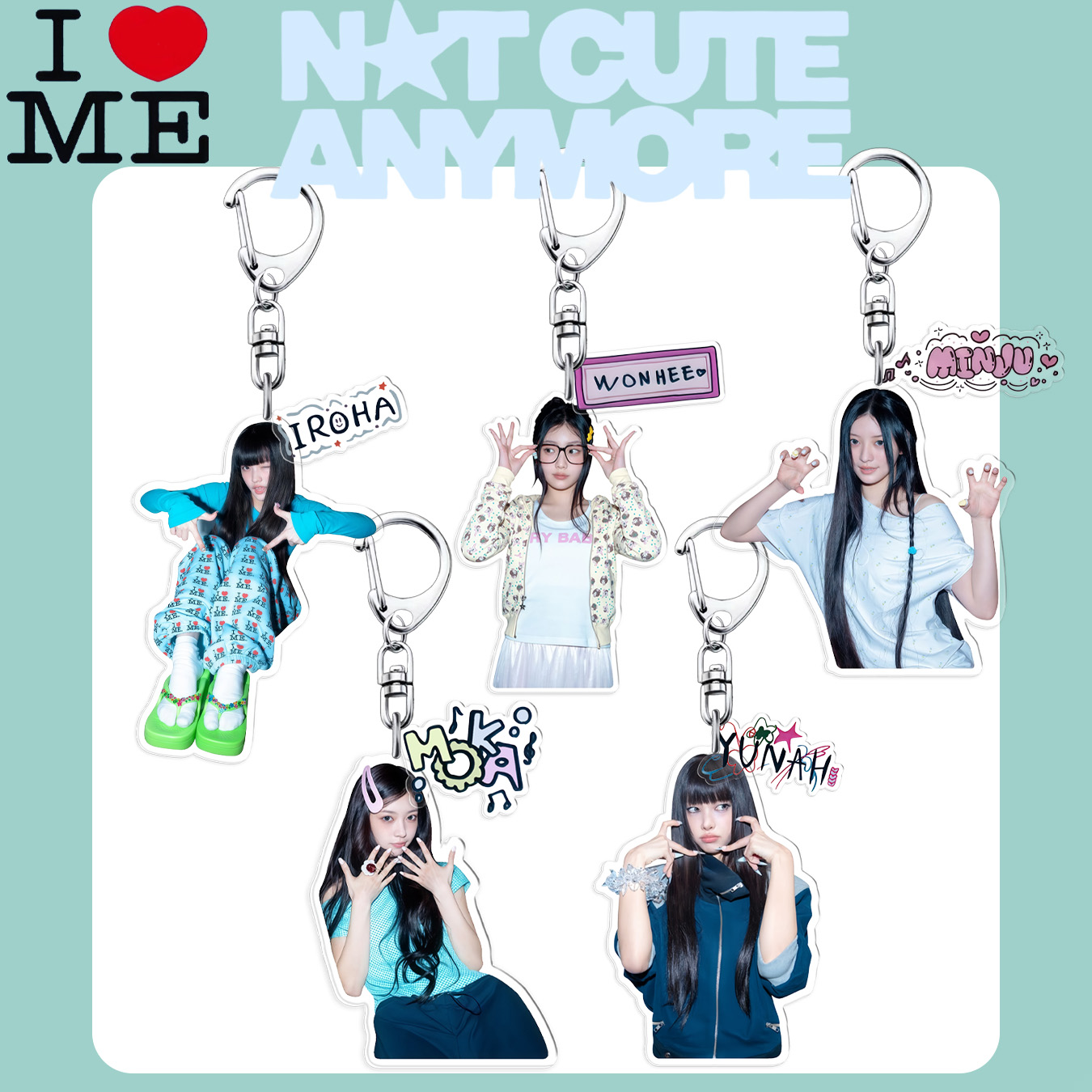 Sustainable Living Products - Illit Keychain, Wonhee, Iroha, Yunah, Moka,