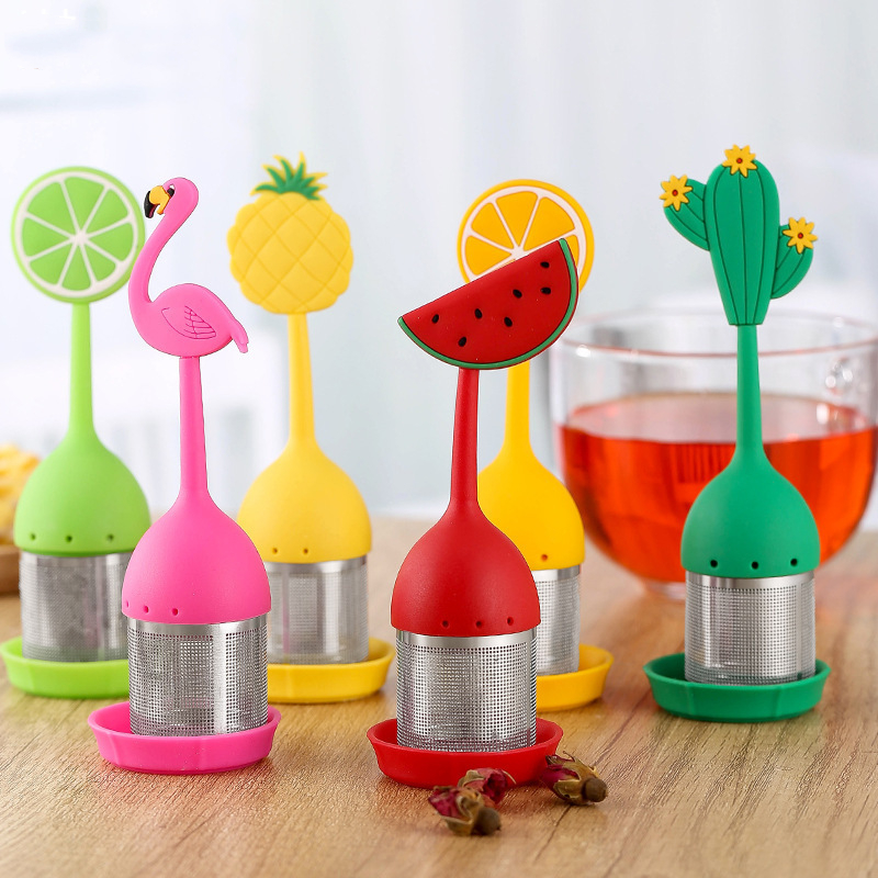 Loose Leaf Tea Infuser - Silicone Handle Tea Infuser Stainless Steel