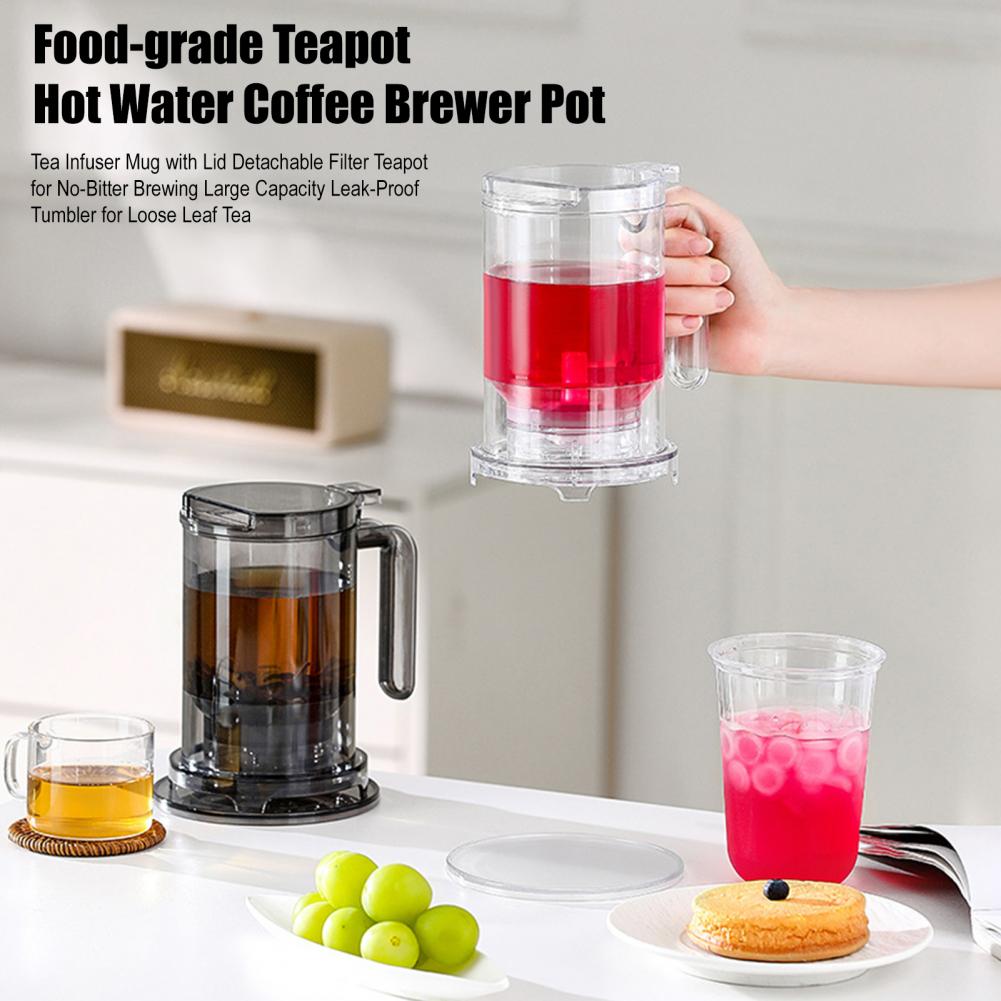 Tea Infuser Mug With Lid Detac - Loose Leaf Tea Infuser ulasan dan harga