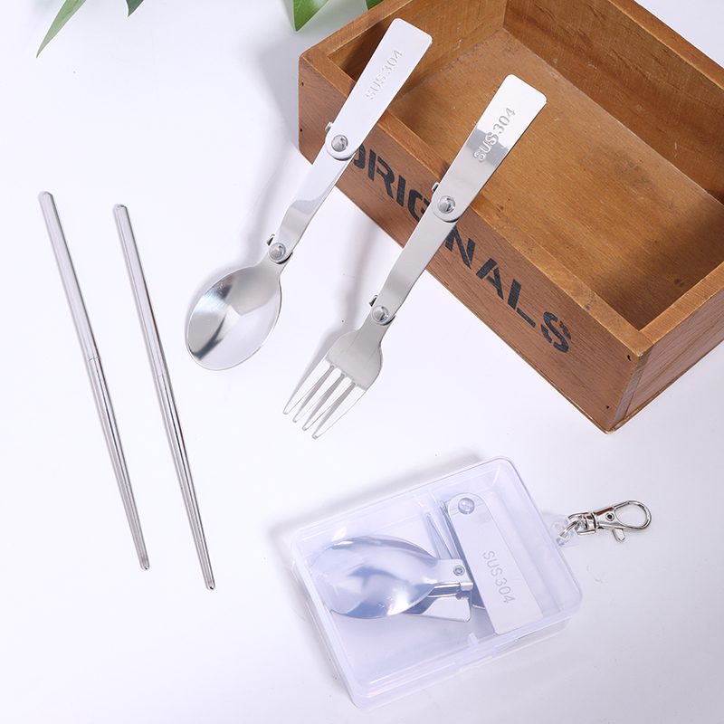 New 1Pc/3Pcs Portable Outdoor  - Bamboo Cutlery Travel ulasan dan harga