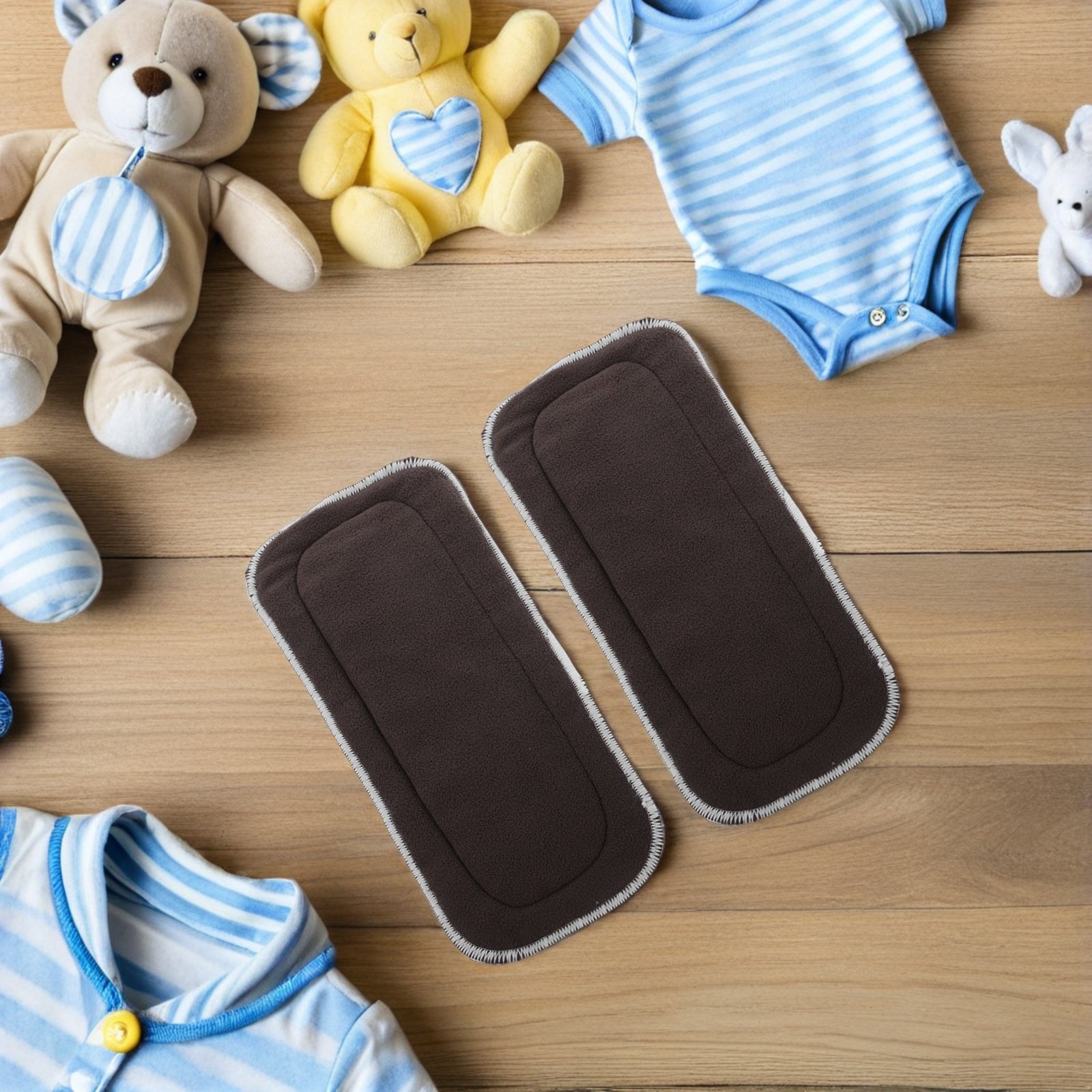 4Pcs Microfiber Bamboo Charcoa - Cloth Diaper Insert ulasan dan harga