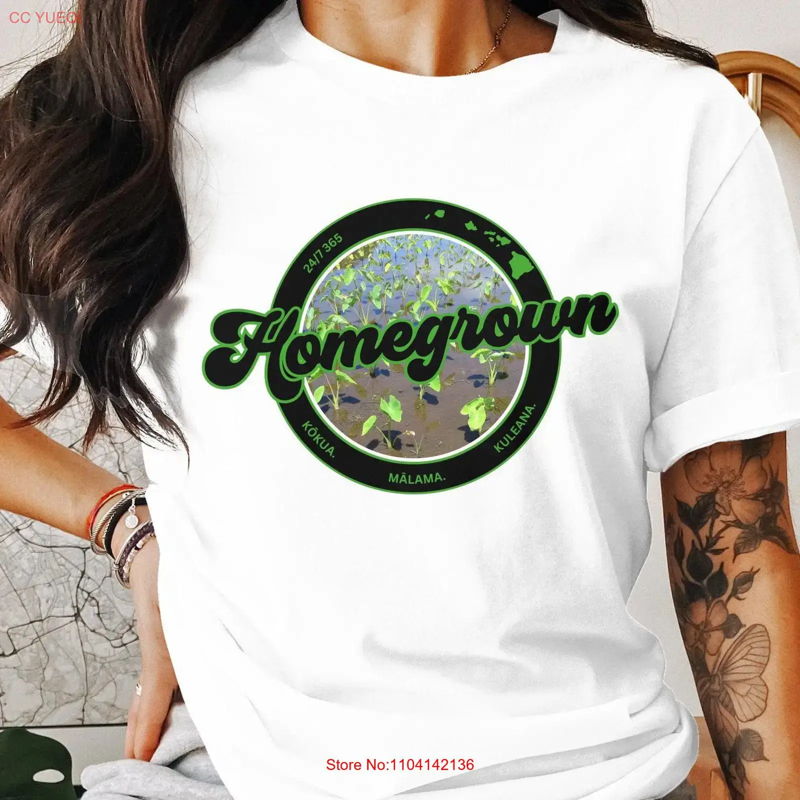 Hawaii Homegrown Logo T Shirt  - Sustainable Living Is ulasan dan harga
