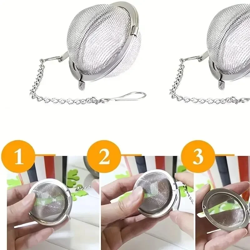1 Pc Stainless Steel Tea Ball, - Loose Leaf Tea Infuser ulasan dan harga