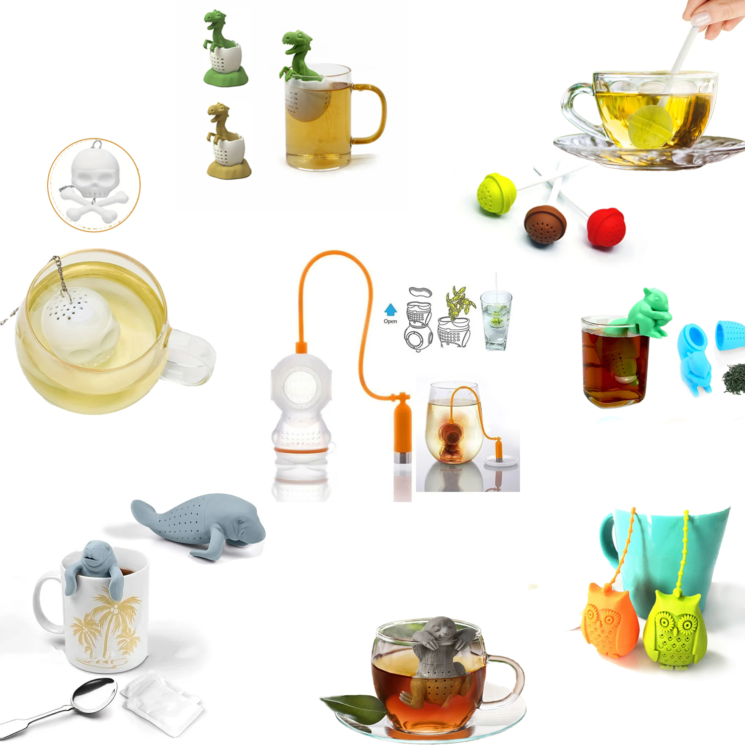 Tea Infuser Silicone Tea Strai - Loose Leaf Tea Infuser ulasan dan harga