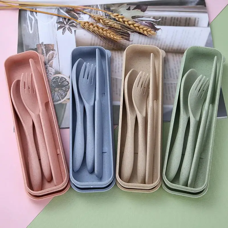 Travel Cutlery Set With Case S - Bamboo Cutlery Travel ulasan dan harga