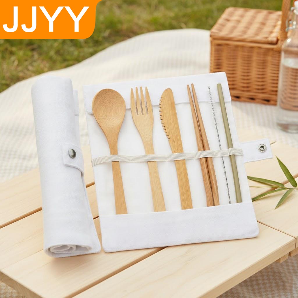 Bamboo Travel Cutlery Set Fork - Bamboo Cutlery Travel ulasan dan harga