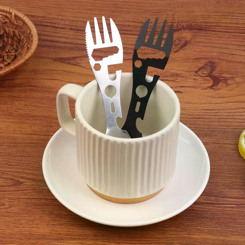 1/5Pcs 10 In 1 Camping Utensil - Bamboo Cutlery Travel ulasan dan harga