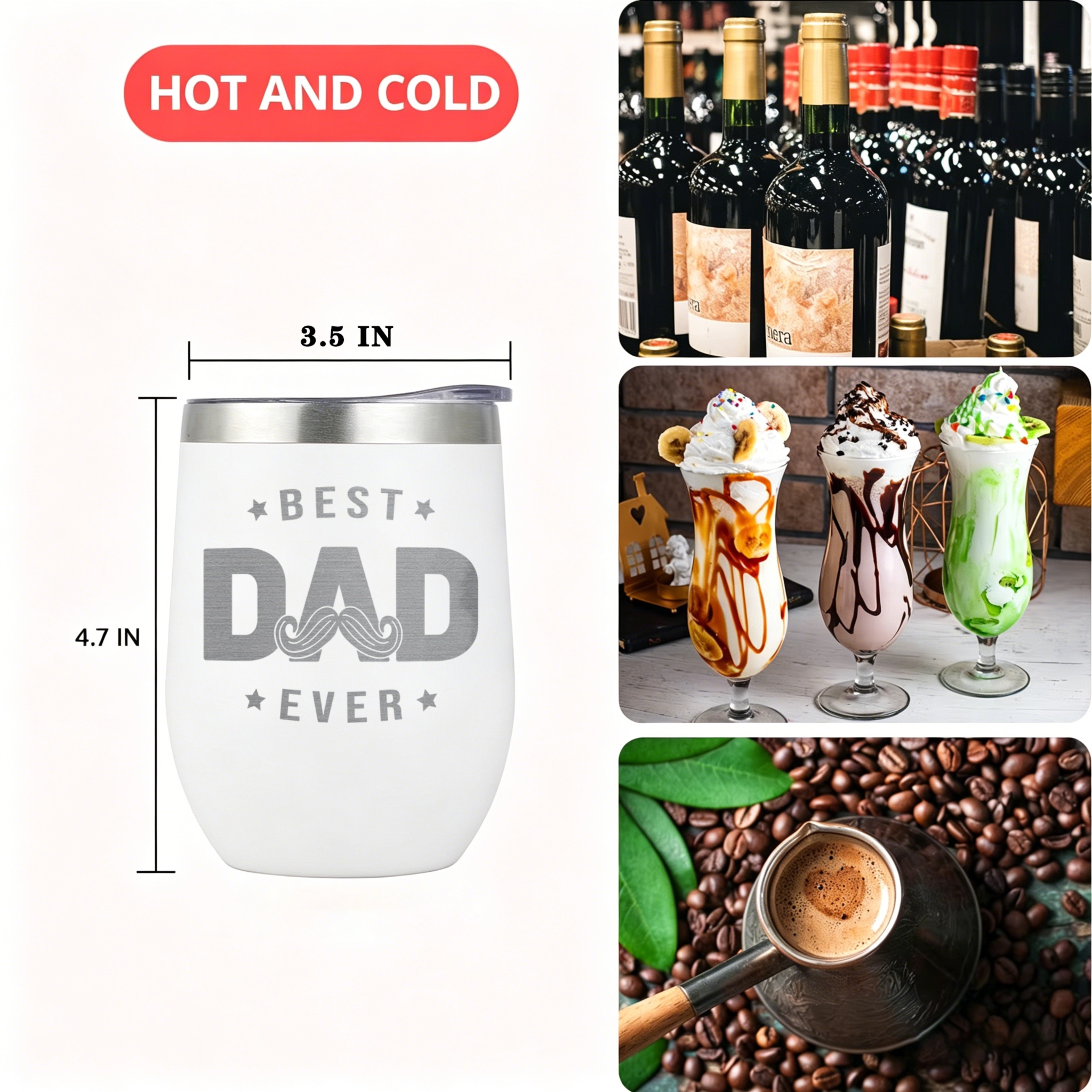3-Piece Yerba Mate Cup Set — D - Stainless Steel Straw ulasan dan harga