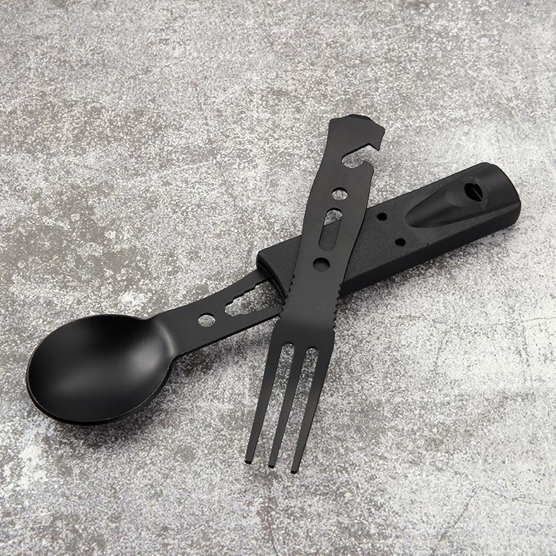 Stainless Steel Camping Tablew - Bamboo Cutlery Travel ulasan dan harga