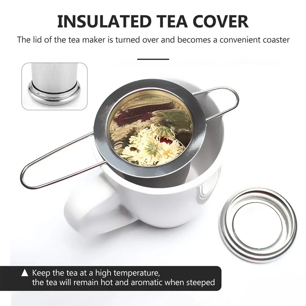 A Set Stainless Steel Mesh Tea - Loose Leaf Tea Infuser ulasan dan harga