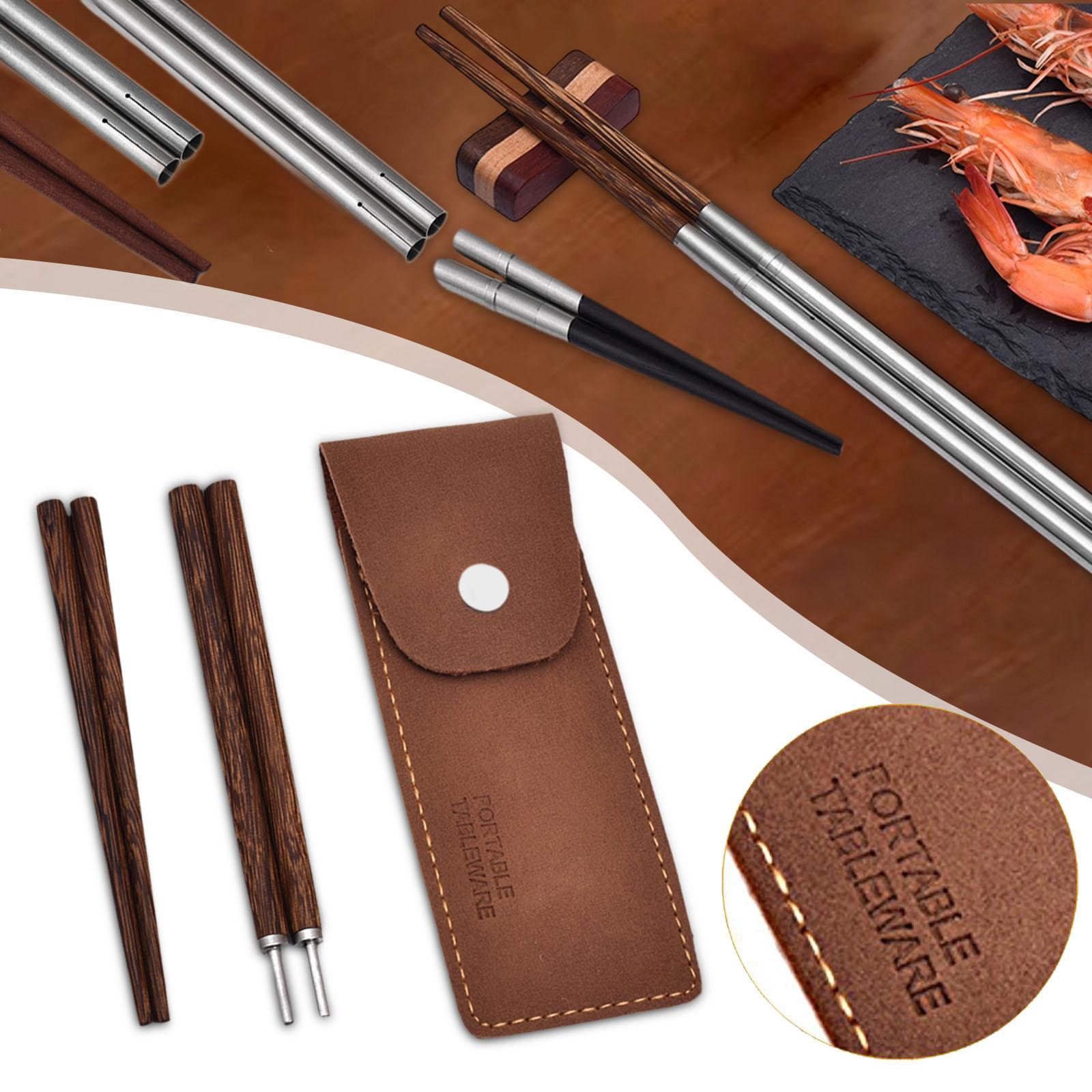 Travel Chopsticks with Storage - Bamboo Cutlery Travel ulasan dan harga