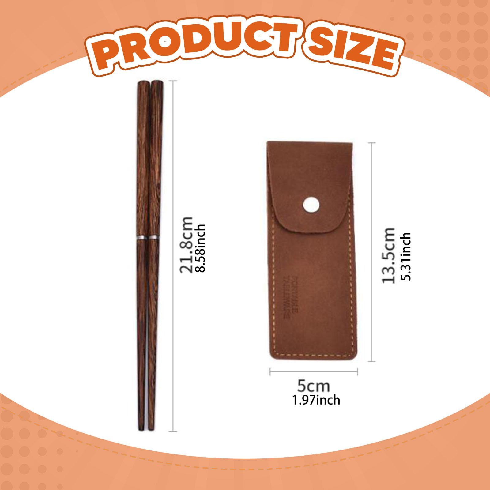 Travel Chopsticks with Storage - Bamboo Cutlery Travel ulasan dan harga