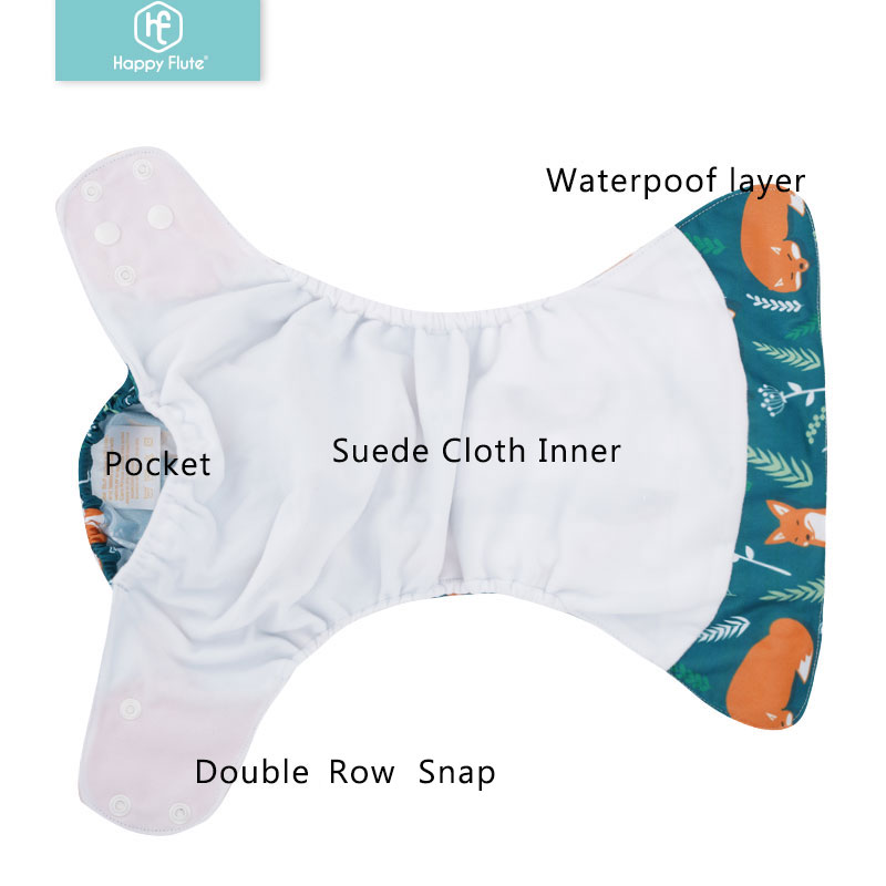 HappyFlute 8 diapers+8 Inserts - Cloth Diaper Insert ulasan dan harga