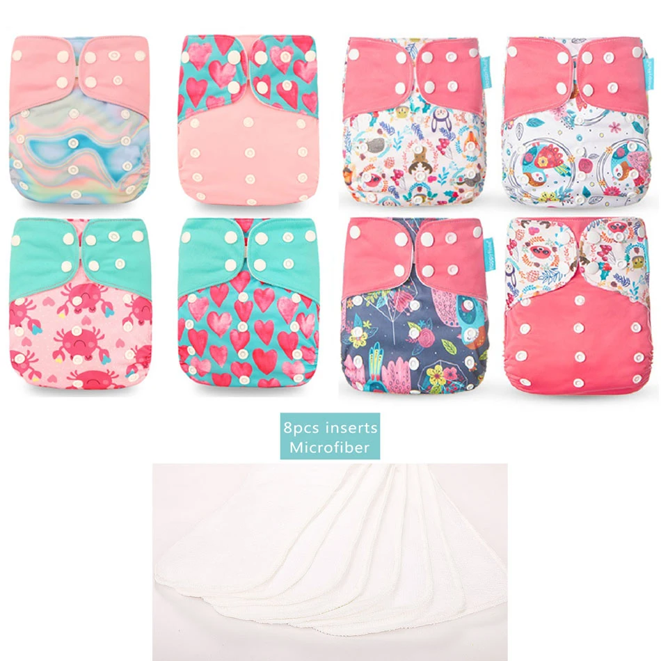 HappyFlute 8 diapers+8 Inserts - Cloth Diaper Insert ulasan dan harga