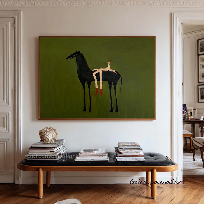 Modern Abstract Western Horse  - Sustainable Living Products ulasan dan harga