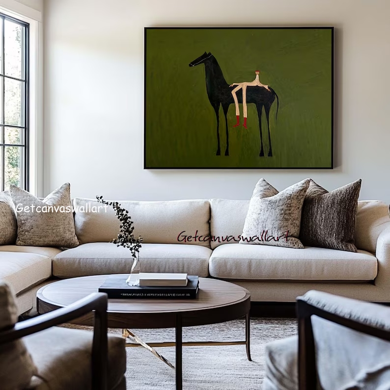 Modern Abstract Western Horse  - Sustainable Living Products ulasan dan harga