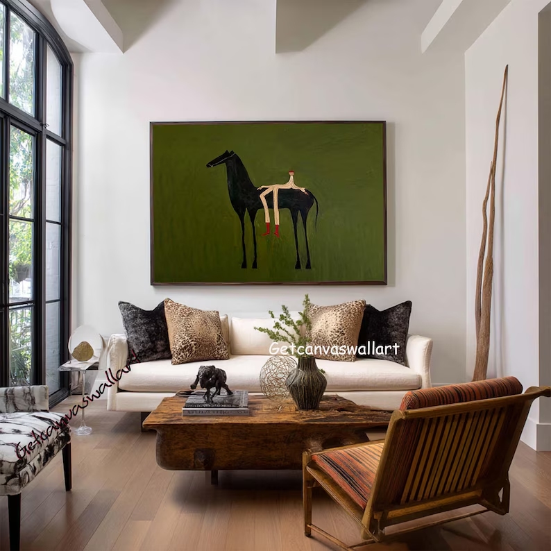 Modern Abstract Western Horse  - Sustainable Living Products ulasan dan harga