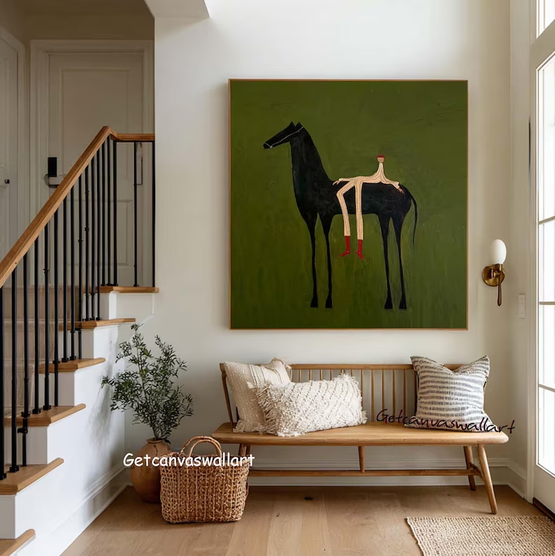Modern Abstract Western Horse  - Sustainable Living Products ulasan dan harga